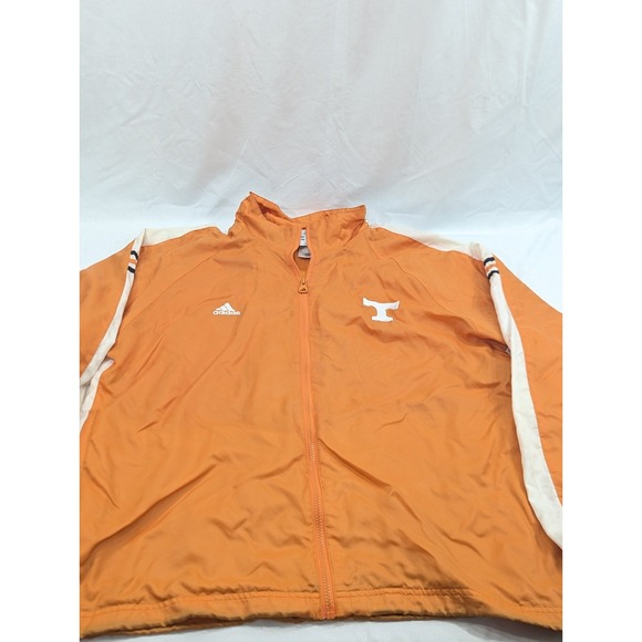 Adidas VTG Tennessee Volunteers Orange Track Jacket Full Zip Large *READ - Picture 3 of 10